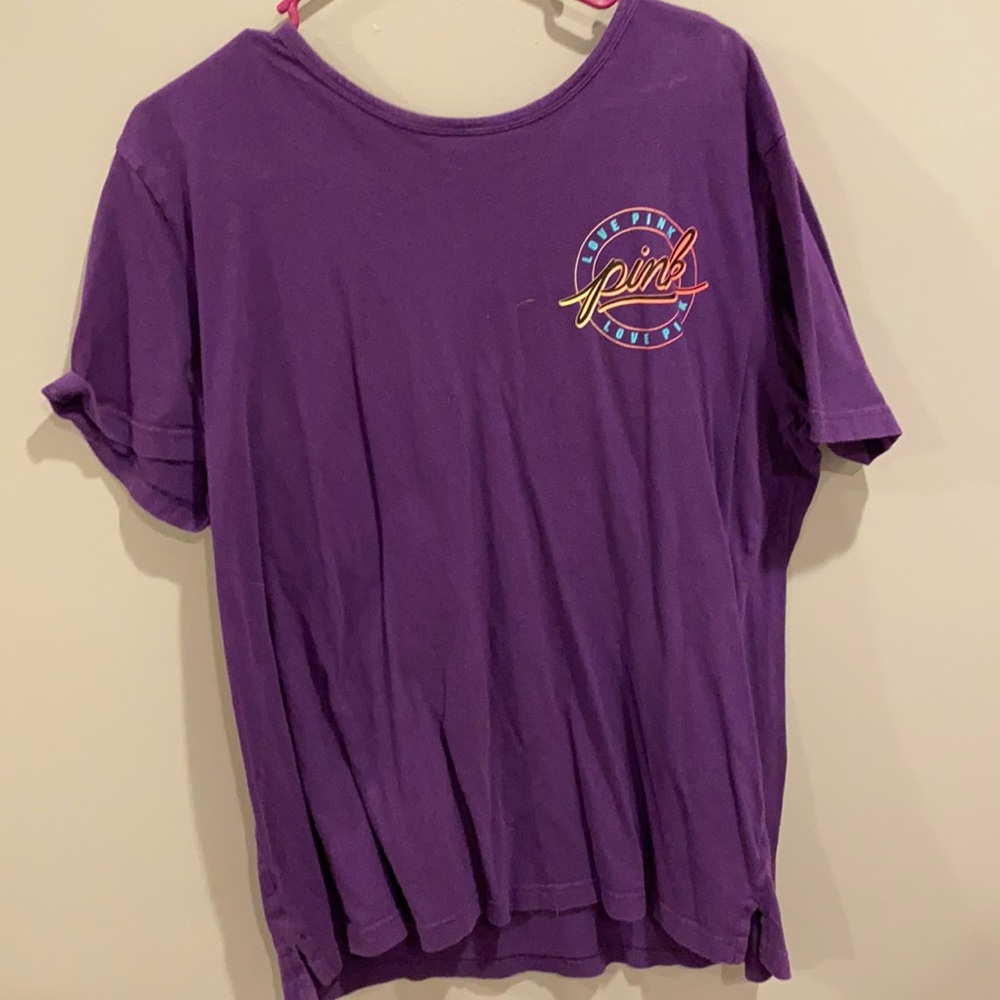 PINK cut out T-shirt
